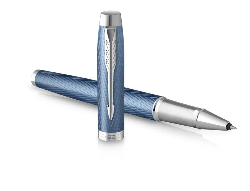 Parker IM Premium Blue Grey Rollerball Pen
