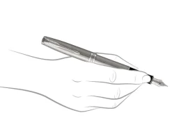 Parker Sonnet Stainless Steel Chrome Trim Fountain Pen