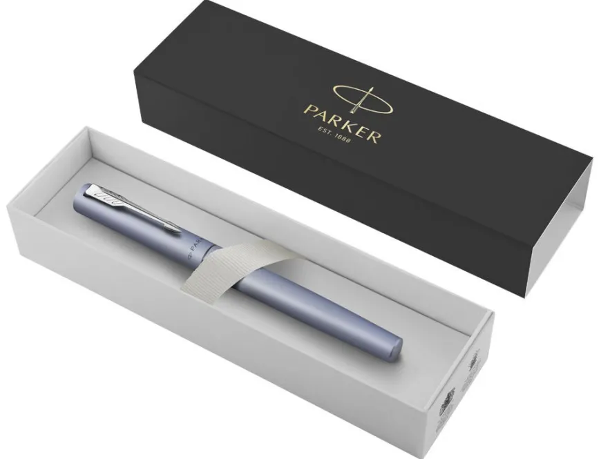 Parker Vector XL Silver Blue Fountain Pen