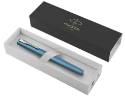 Parker Vector XL Teal Fountain Pen, Kartos Folded Card Set & Ink Bottle Bundle
