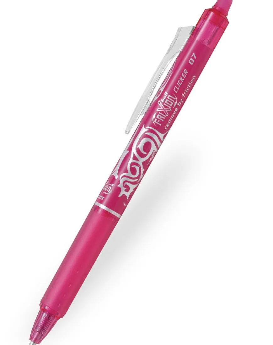 Pilot FriXion Clicker Erasable Ballpoint Pen - Pink