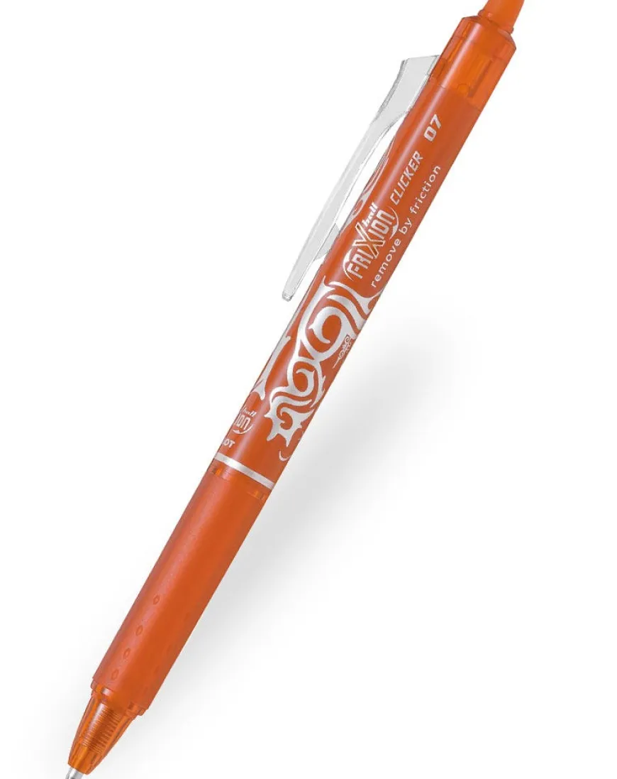 Pilot FriXion Clicker Erasable Ballpoint Pen - Orange