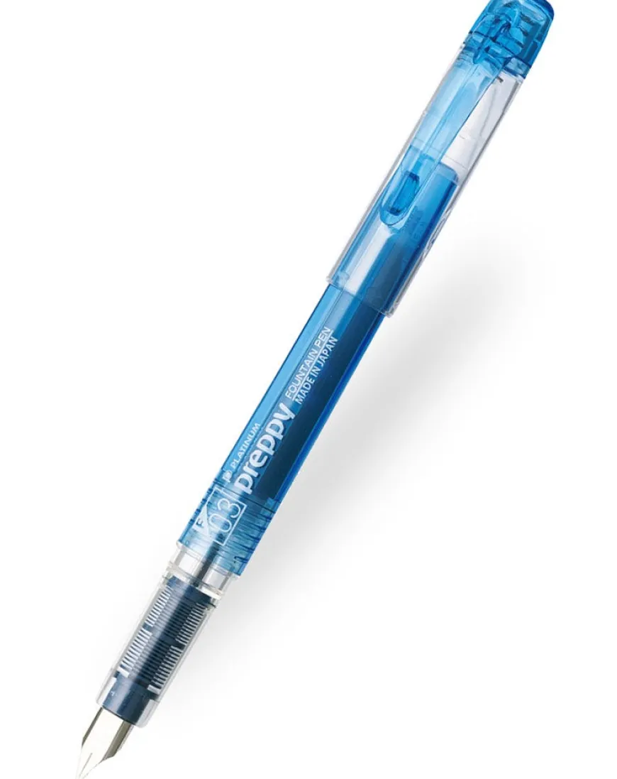 Platinum Preppy Blue Black Fountain Pen