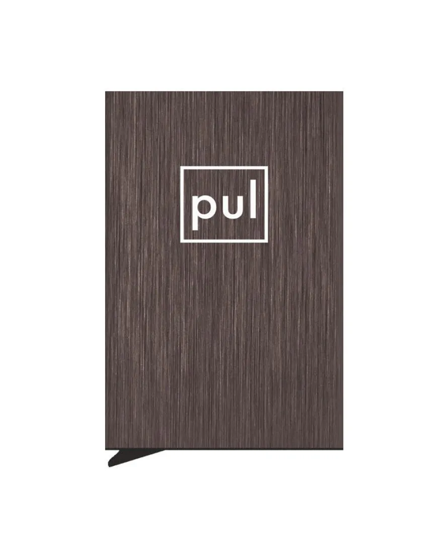 Pularys ZEN Brushed Brown Credit Card Holder