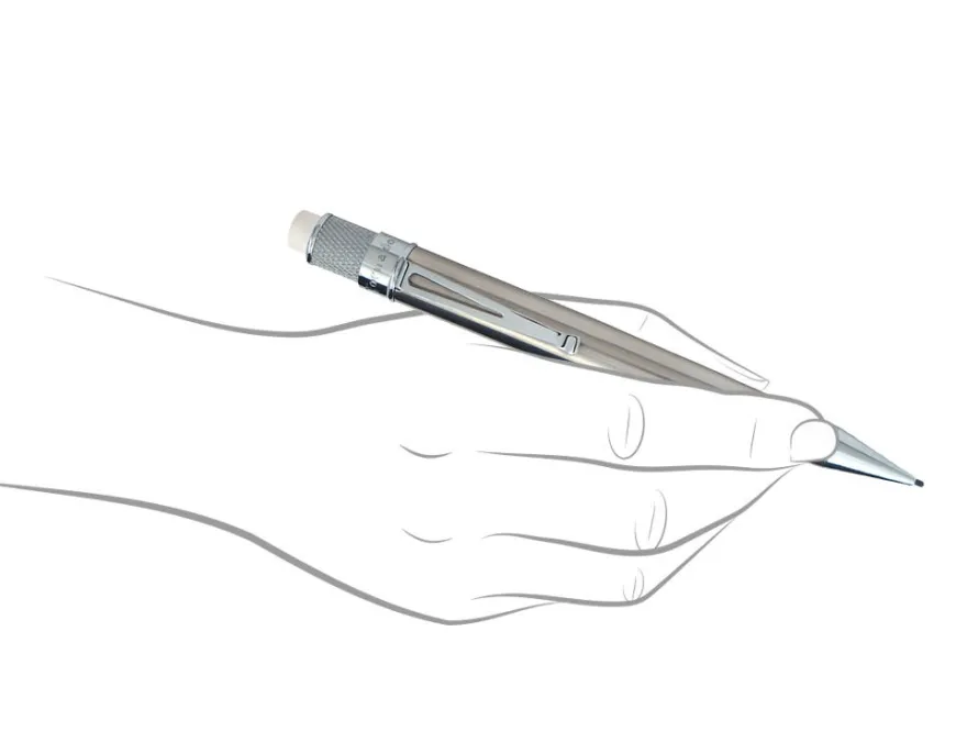 Retro 51 Tornado Stainless Steel Rollerball Pen & Mechanical Pencil Set