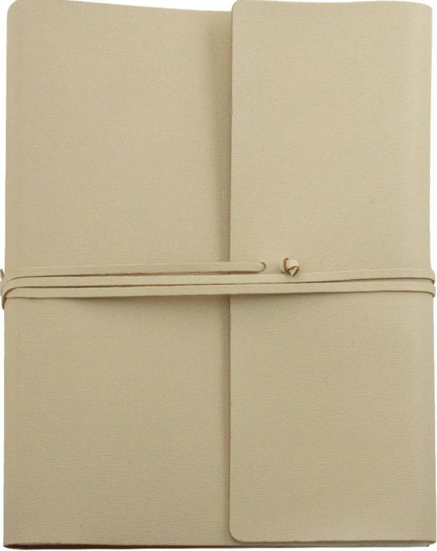 Saffiano Extra Large Leather Photo Album - Ivory