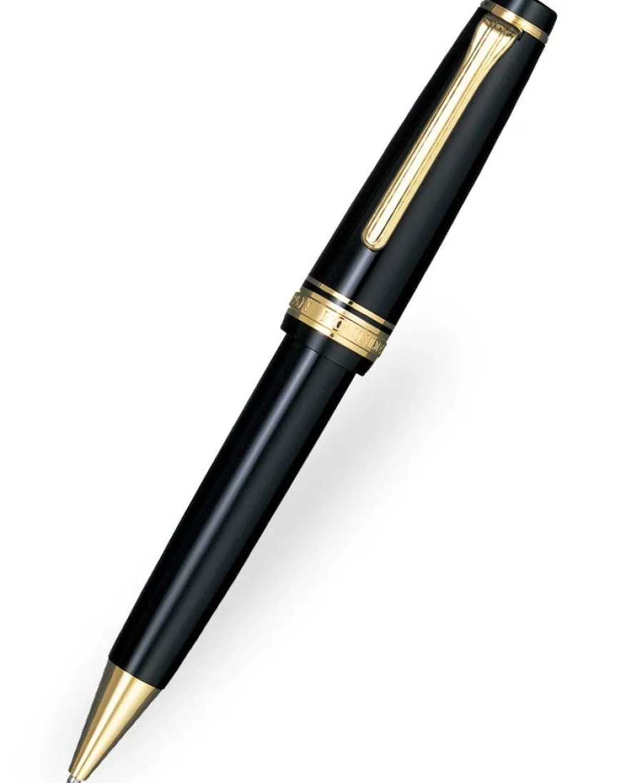 Sailor Pro Gear Black Gold Trim Ballpoint Pen