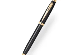 Sheaffer 100 Gloss Black Gold Trim Rollerball Pen