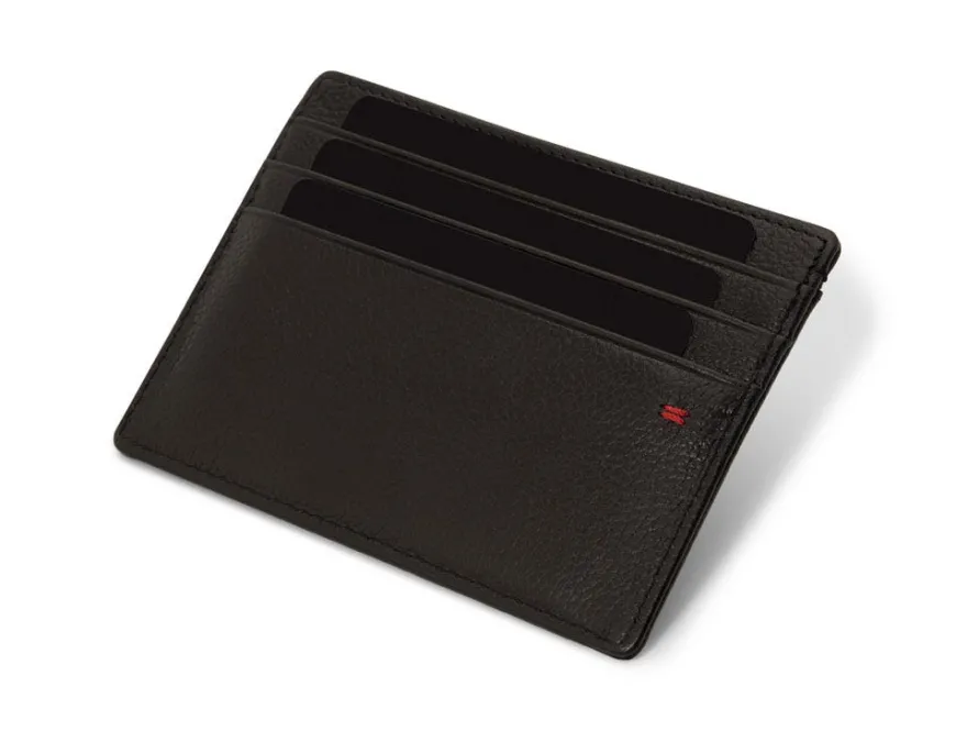Sheaffer 300 Glossy Bright Chrome Gold Trim Ballpoint Pen & Credit Card Holder Gift Set