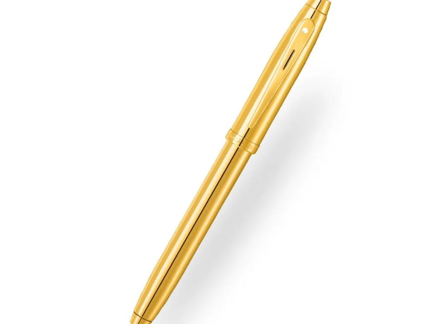 Sheaffer 100 Glossy PVD Gold Fountain Pen