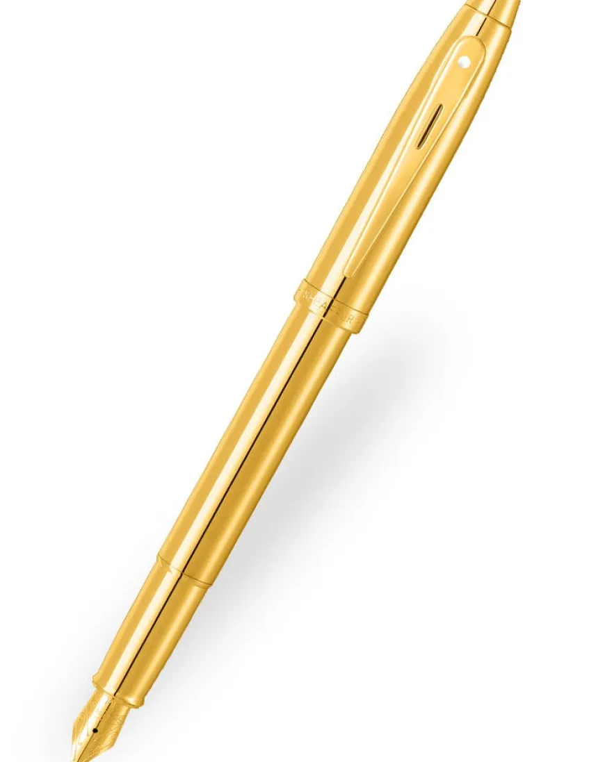 Sheaffer 100 Glossy PVD Gold Fountain Pen