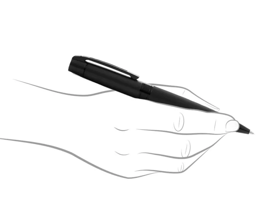 Sheaffer 300 Matte Black Ballpoint Pen & A5 Notebook Gift Set