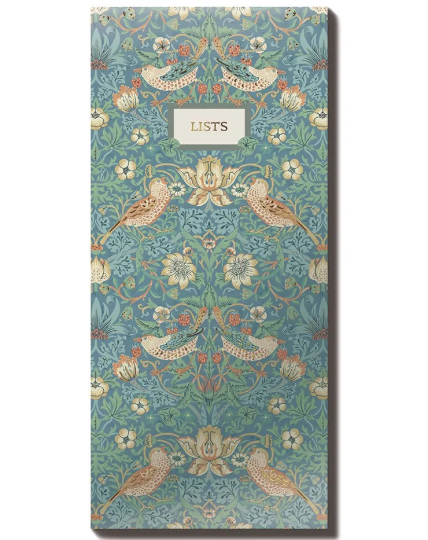 The Original Morris & Co Strawberry Thief Magnetic List Pad