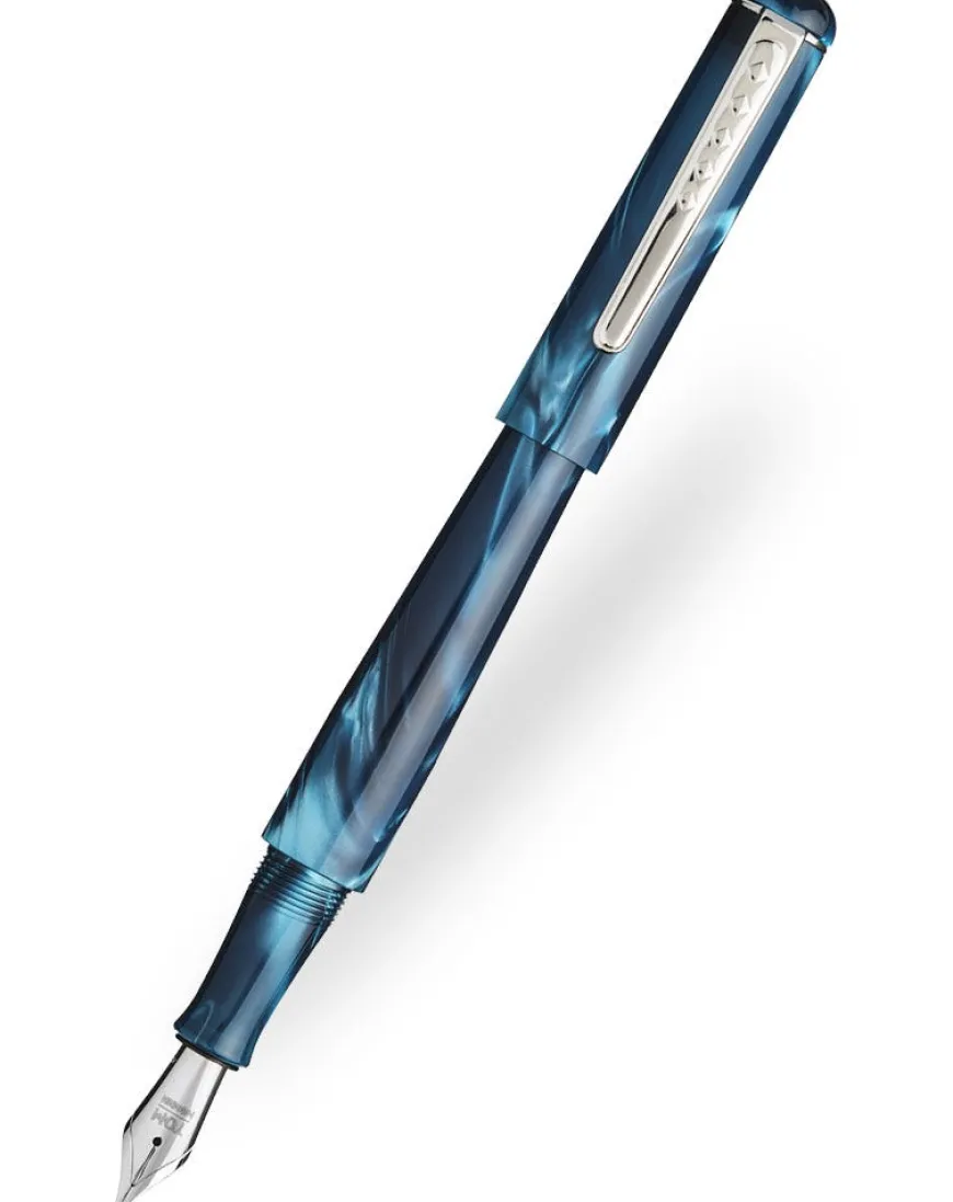 Tom Hessin Charles Collection Thames Blue Fountain Pen