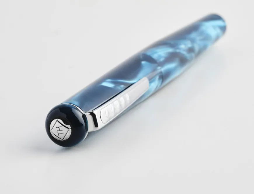 Tom Hessin Charles Collection Thames Blue Fountain Pen
