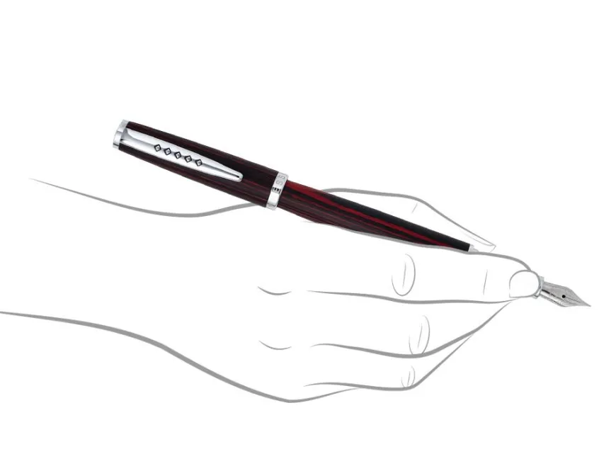 Tom Hessin Edinburgh Collection Forth Bridge Red Fountain Pen