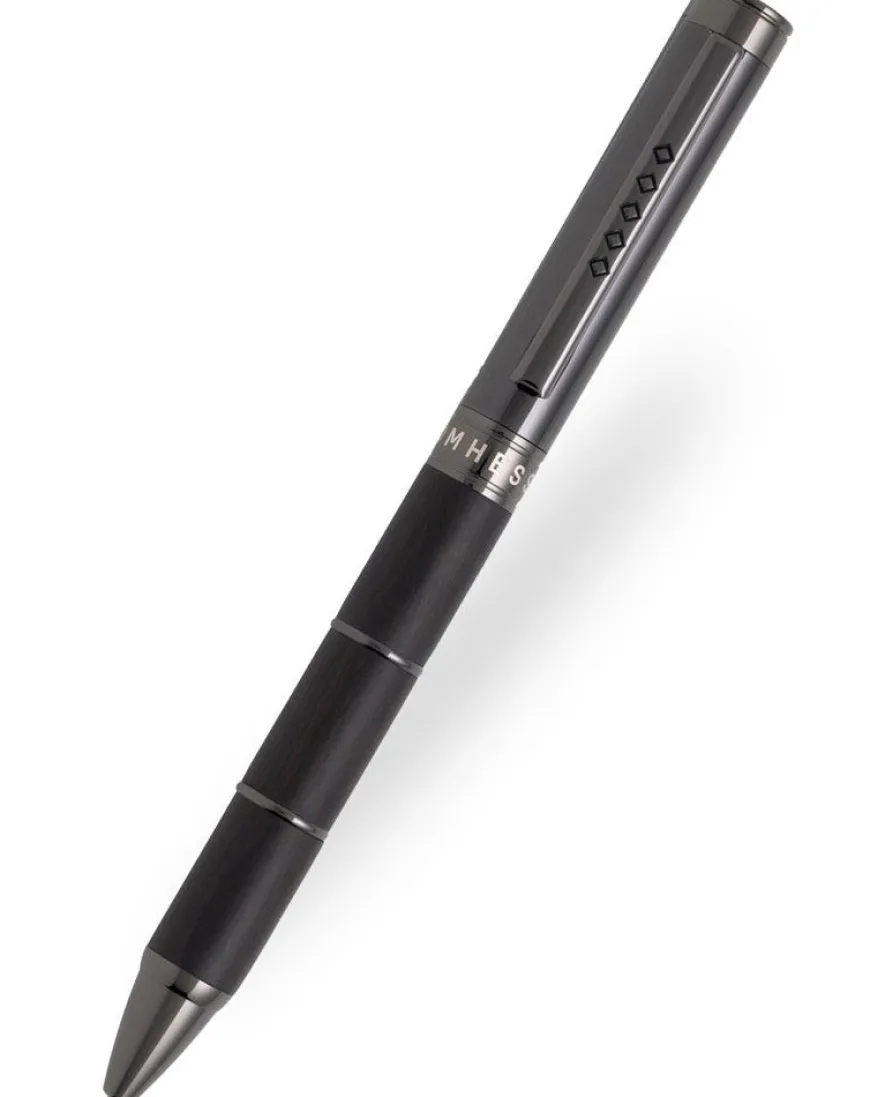 Tom Hessin Revolution Collection Charcoal With Wooden Barrel Ballpoint Pen