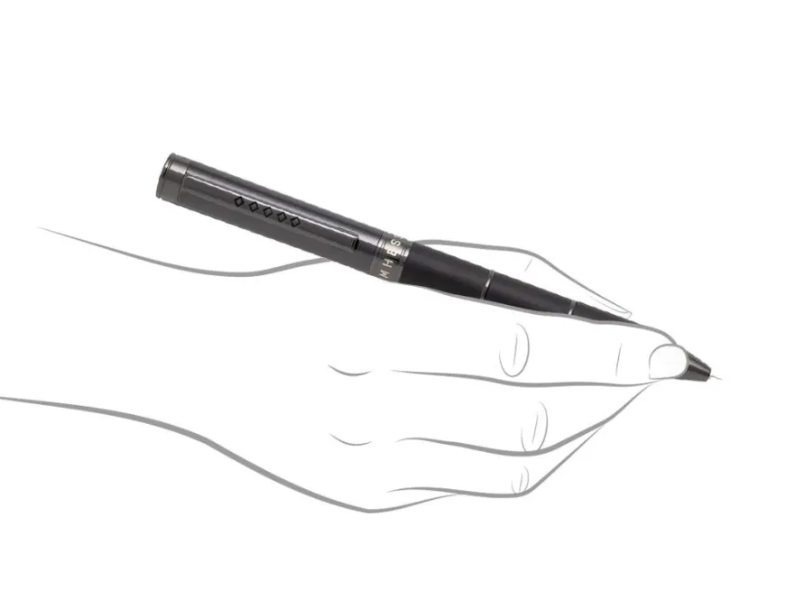Tom Hessin Revolution Collection Charcoal With Wooden Barrel Ballpoint Pen