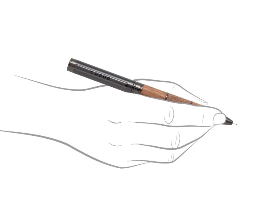 Tom Hessin Revolution Collection Rustic With Wooden Barrel Ballpoint Pen