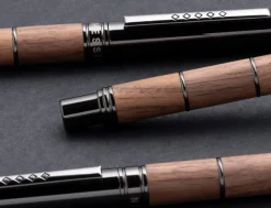 Tom Hessin Revolution Collection Rustic With Wooden Barrel Rollerball Pen