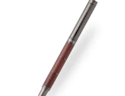 Tom Hessin Revolution Collection Ironbridge With Wooden Barrel Fountain Pen