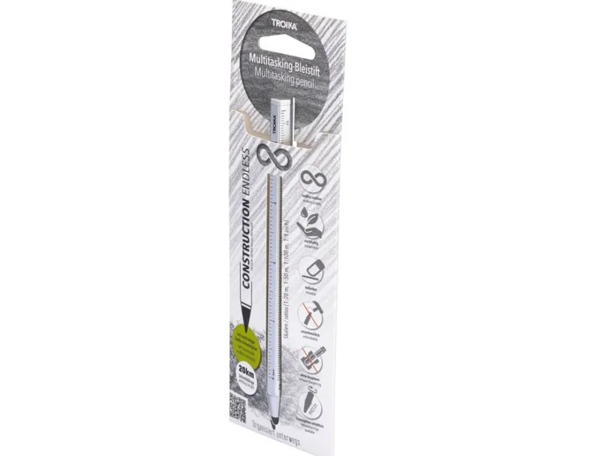 Troika Construction Endless Silver Multitasking Pencil