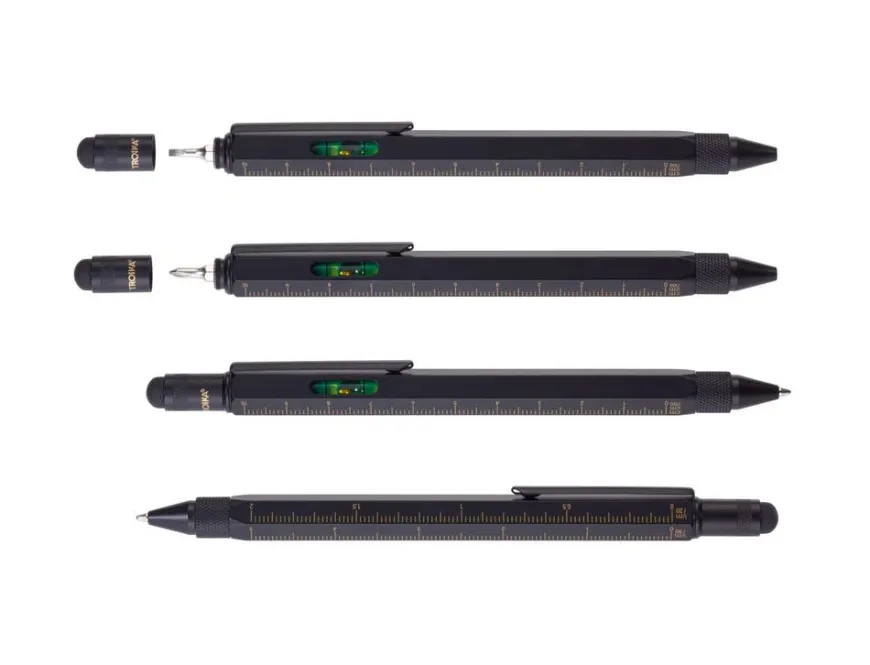 Troika Construction Multi-Tool Black & Gold Ballpoint Pen
