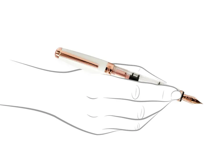 TWSBI Diamond Mini White Rose Gold Fountain Pen
