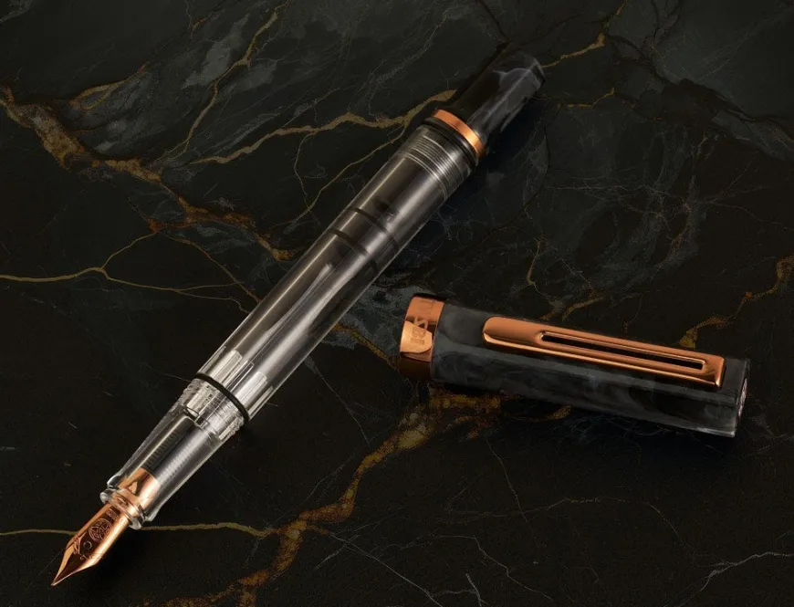 TWSBI ECO Black Marble with Bronze Fountain Pen