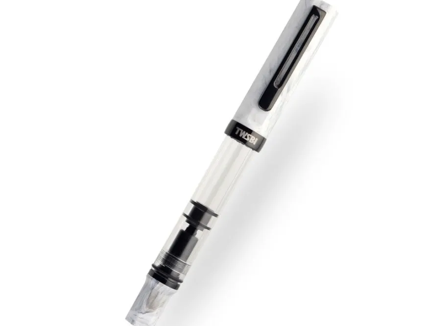 TWSBI ECO Carrara with Onyx Fountain Pen