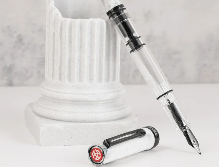 TWSBI ECO Carrara with Onyx Fountain Pen