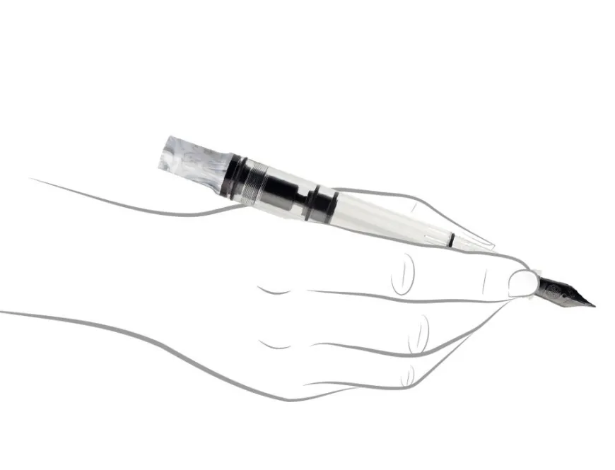 TWSBI ECO Carrara with Onyx Fountain Pen
