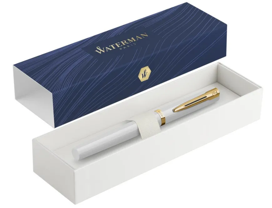 Waterman Allure White Gold Trim Fountain Pen