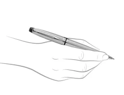 Waterman Expert Stainless Steel Chrome Trim Ballpoint Pen