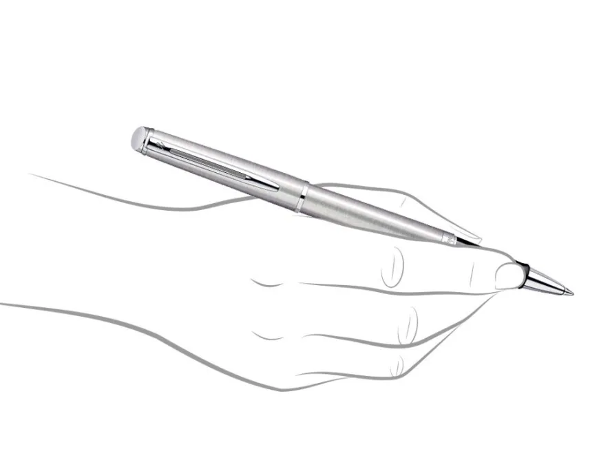 Waterman Hemisphere Stainless Steel Chrome Trim Rollerball Pen