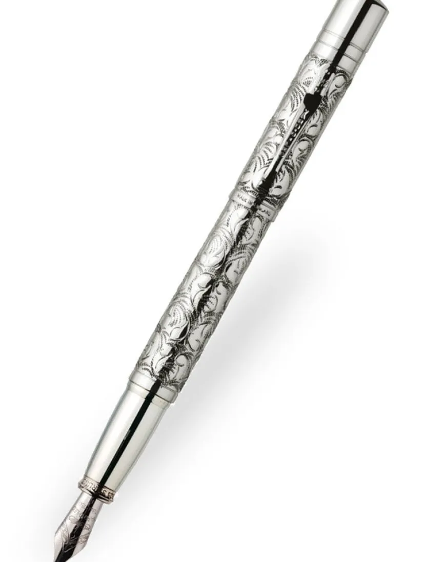 Yard-O-Led Viceroy Grand Victorian Sterling Silver Fountain Pen