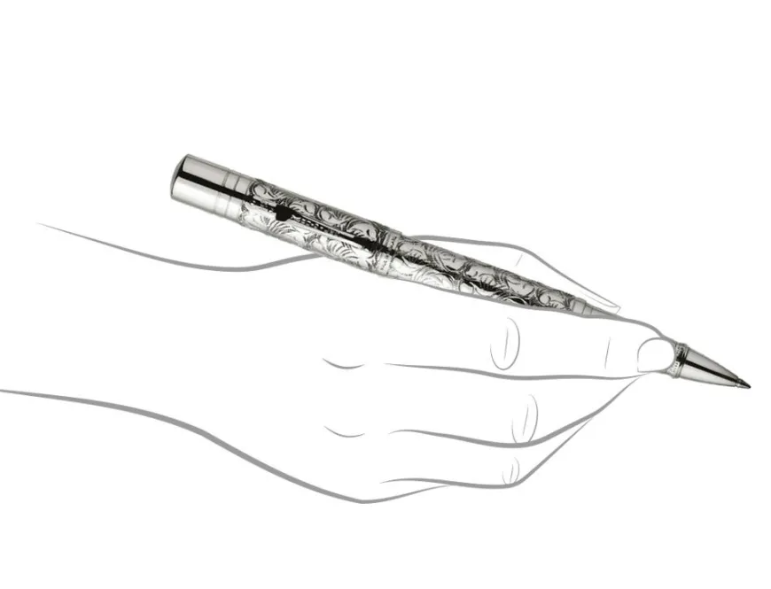Yard-O-Led Viceroy Grand Victorian Sterling Silver Rollerball Pen