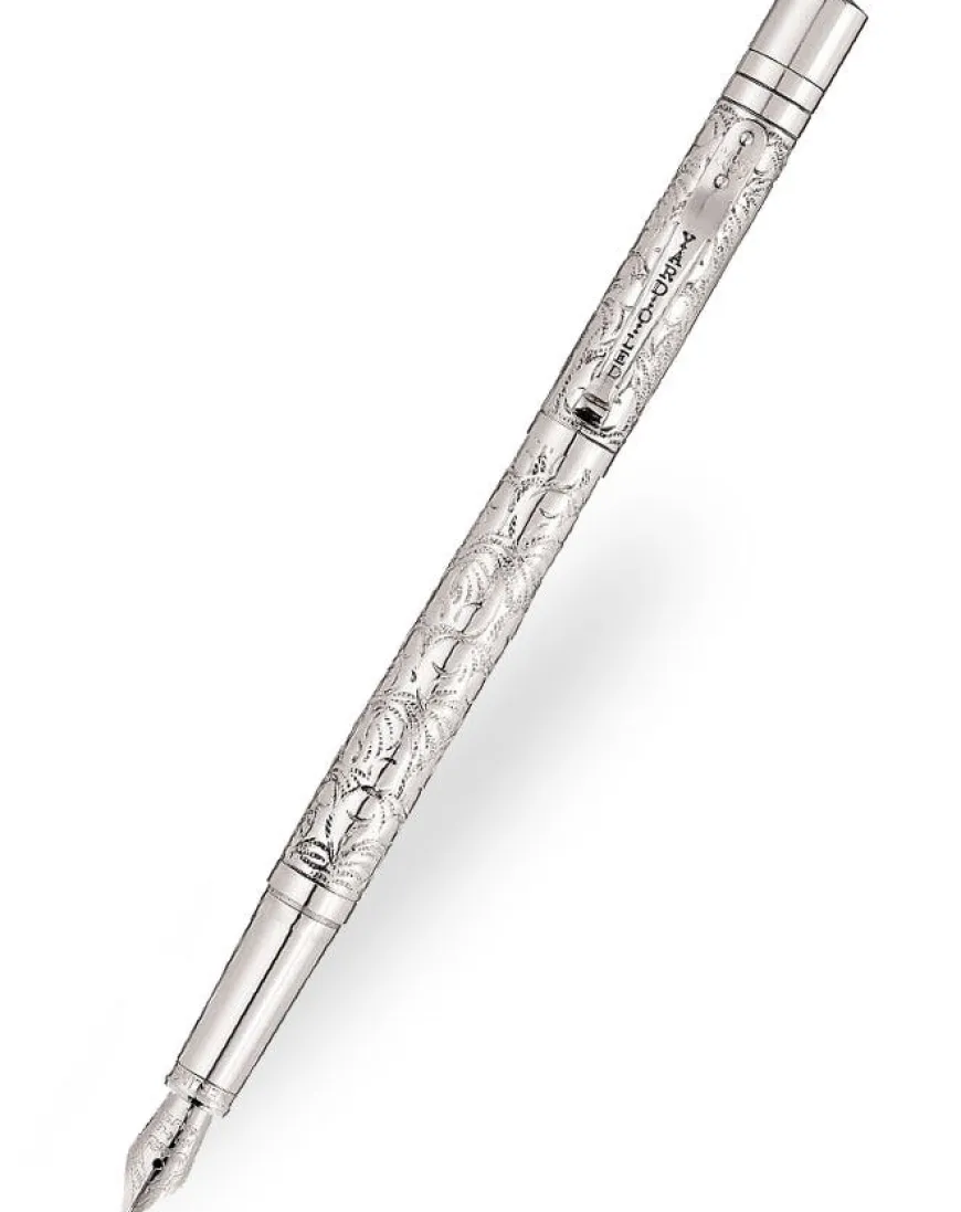 Yard-O-Led Viceroy Victorian Sterling Silver Fountain Pen